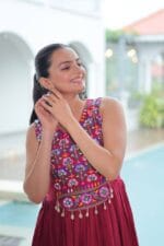 Kutchi Gamthi Rayon Gown Navratri 2025