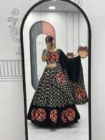 Navratri Cotton Lehenga Choli with Gamthi Work
