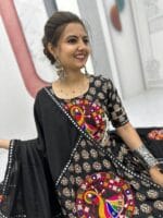 Navratri Lehenga Choli with Gamthi & Mirror Work