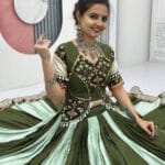 Navratri Mehndi Cotton Chaniya Choli Set