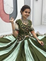 Navratri Mehndi Cotton Chaniya Choli Set