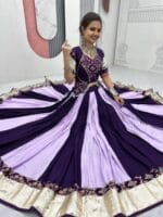Navratri Purple Cotton Chaniya Choli