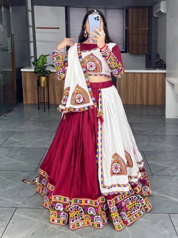 Navratri Rayon Cotton Lehenga Set