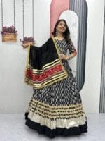 Navratri Special Gamthi Work Lehenga Choli