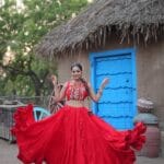 Navratri Special Lehenga Choli with red Koti Set