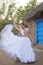 Navratri Special Lehenga Choli with white Koti
