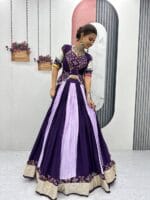 Navratri Special Purple Chaniya Choli Set