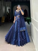 blue lehenga choli