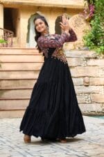 Black Navratri Gown