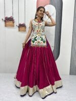 Gamthi Mirror Work Navratri Lehenga Choli