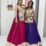 Royal Gamthi Mirror Work Navratri Lehenga Choli Set